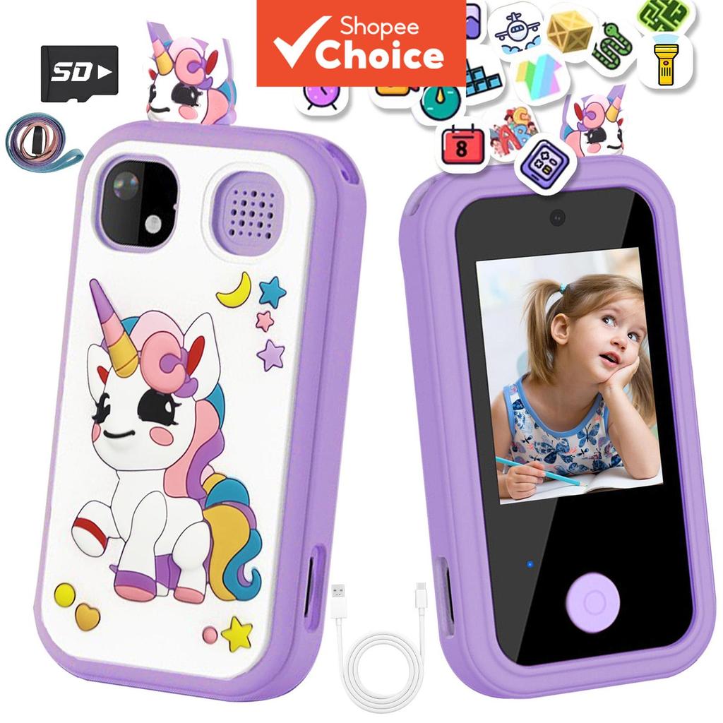 Smartphone Infantil, Câmera, Jogos, Reprodutor de Música, Brinquedo de Aprendizagem para Crianças Pequenas, Presente de