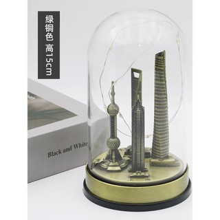 Shanghai Marco Luzes de Construção Luminosas Ornamentos de Pérolas Orientais Lembranças Turísticas Presentes