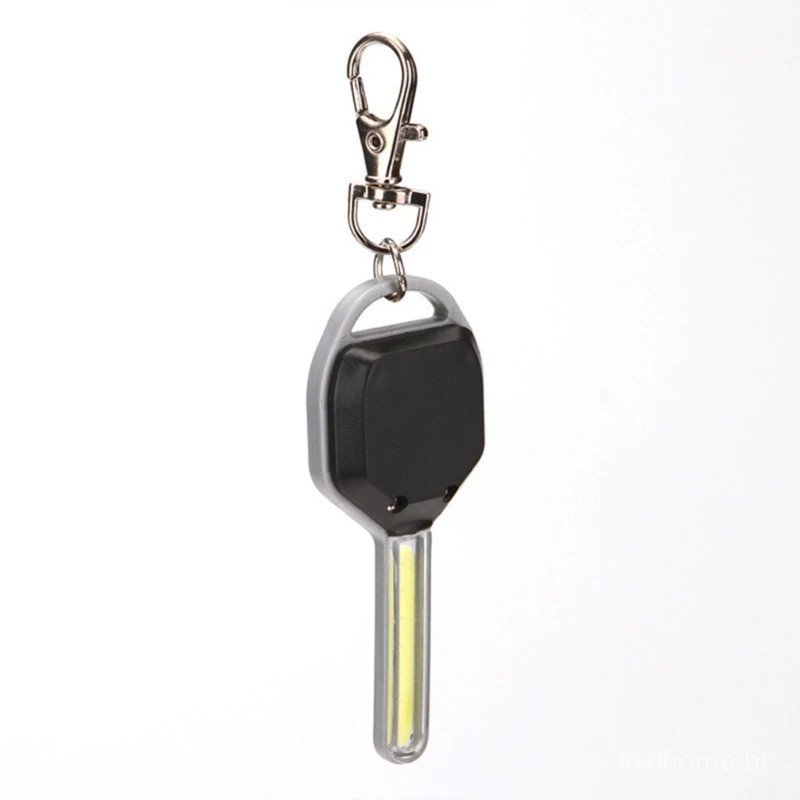 Mini Lanterna de Chaveiro - Luz LED Portátil |     Lanterna de bolso em formato de chave |     Plástico ABS durável |