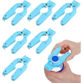 Abridor de Garrafas de Água, 6 Peças de Plástico, Ferramenta Multiuso 3 em 1 para Tampas de Latas de Refrigerante, Fácil