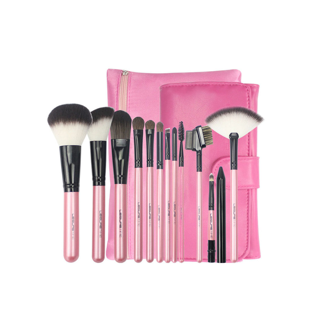 kit pincel maquiagem profissional kit pincel maquiagem 12 conjunto de pincéis de maquiagem genuíno conjunto completo esc