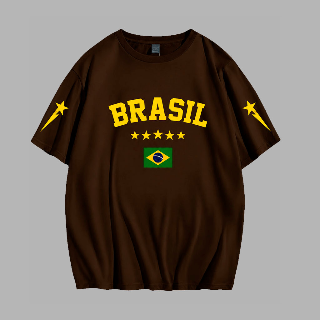 Camiseta Estampada Copa 2026 Brasil - Camisa 100% Algodão, Unisex, Macia, Qualidade Premium - Envio Rapido