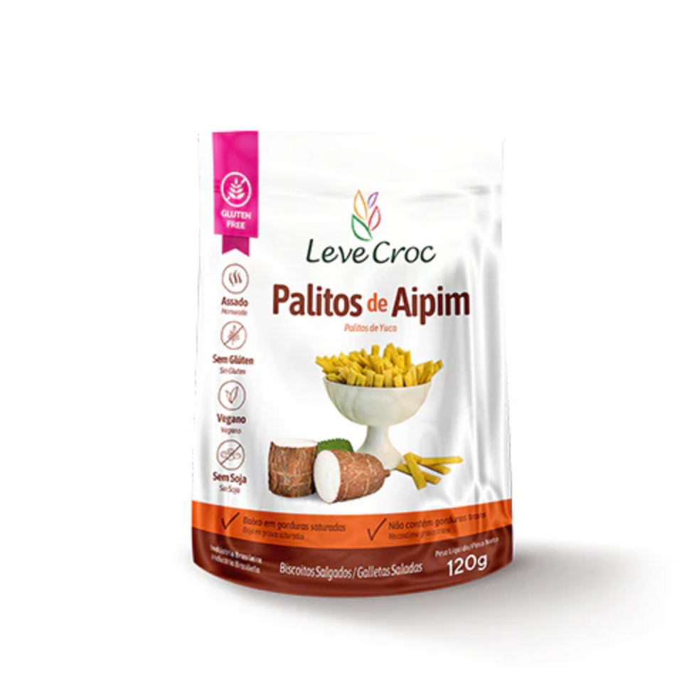 Palitos Salgados Aipim Leve Croc 120G