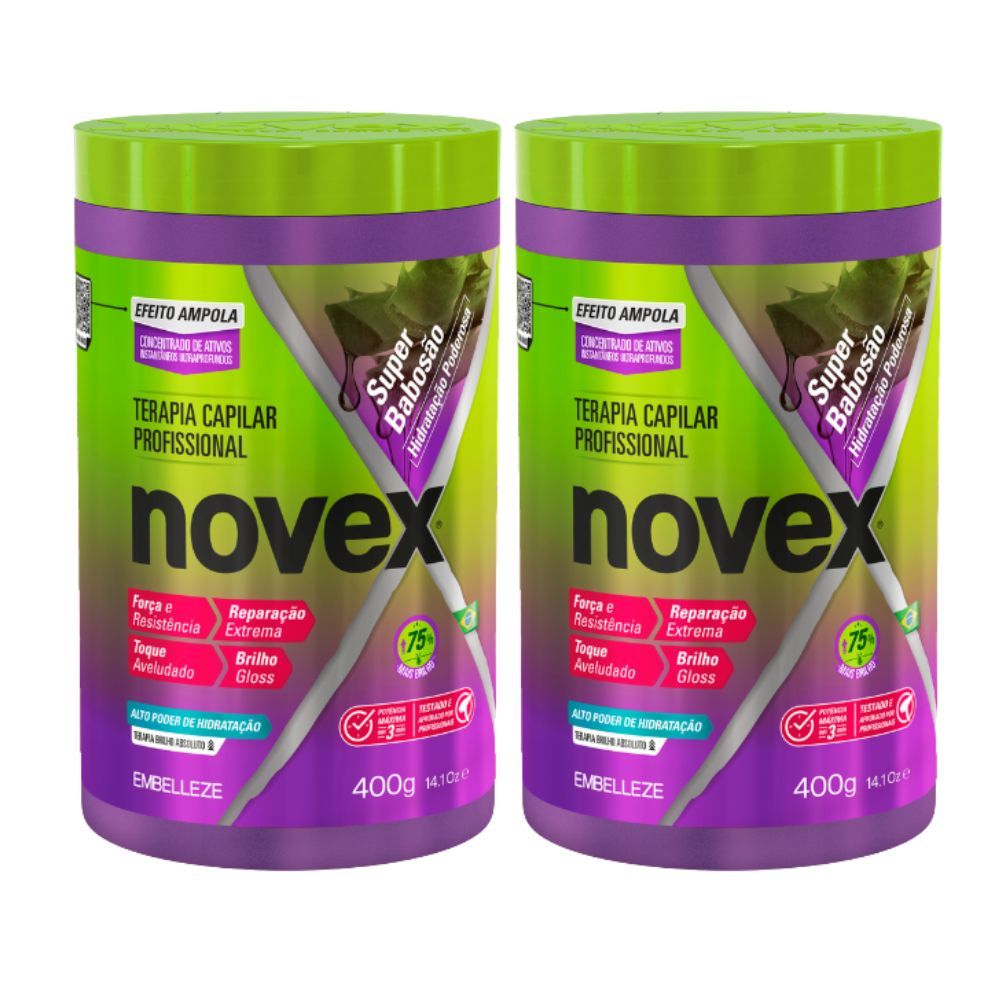 Kit 2 Creme de Tratamento Novex Super Babosão