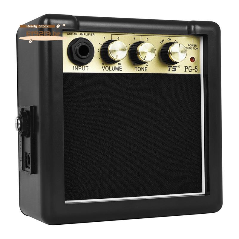 [Oferta Especial E] Amplificador De Guitarra Portátil Mini Acessórios Para Instrumentos Musicais Alto-Falante Pequeno PG