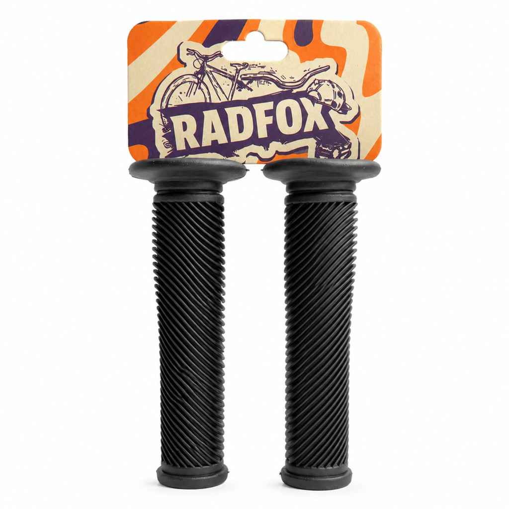 Manopla De Bicicleta aro 29/26/24/20 RadFox Street Grip 145mm BMX Freeride Preta