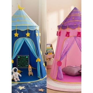Barraca Luxo Infantil Cabana Castelo Super Grande Tenda Dobrável Menina Menino Acabamento Diferenciado Material Premium