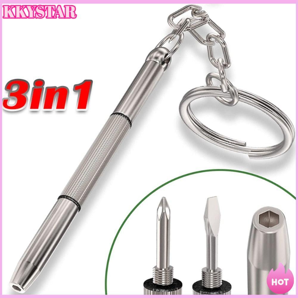 Chaves De Fenda De Óculos KKXYSTAR , Kit De Reparo De Chave Ferramenta Manual 3 Em 1 , Ferramentas De Aço