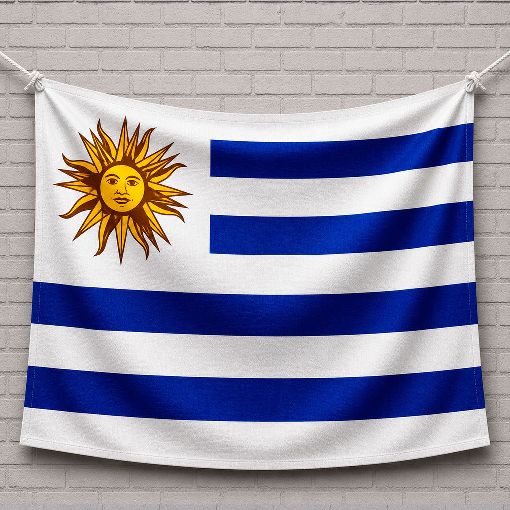 Bandeira Uruguai Tecido Sedinha 143x100cm MV27173