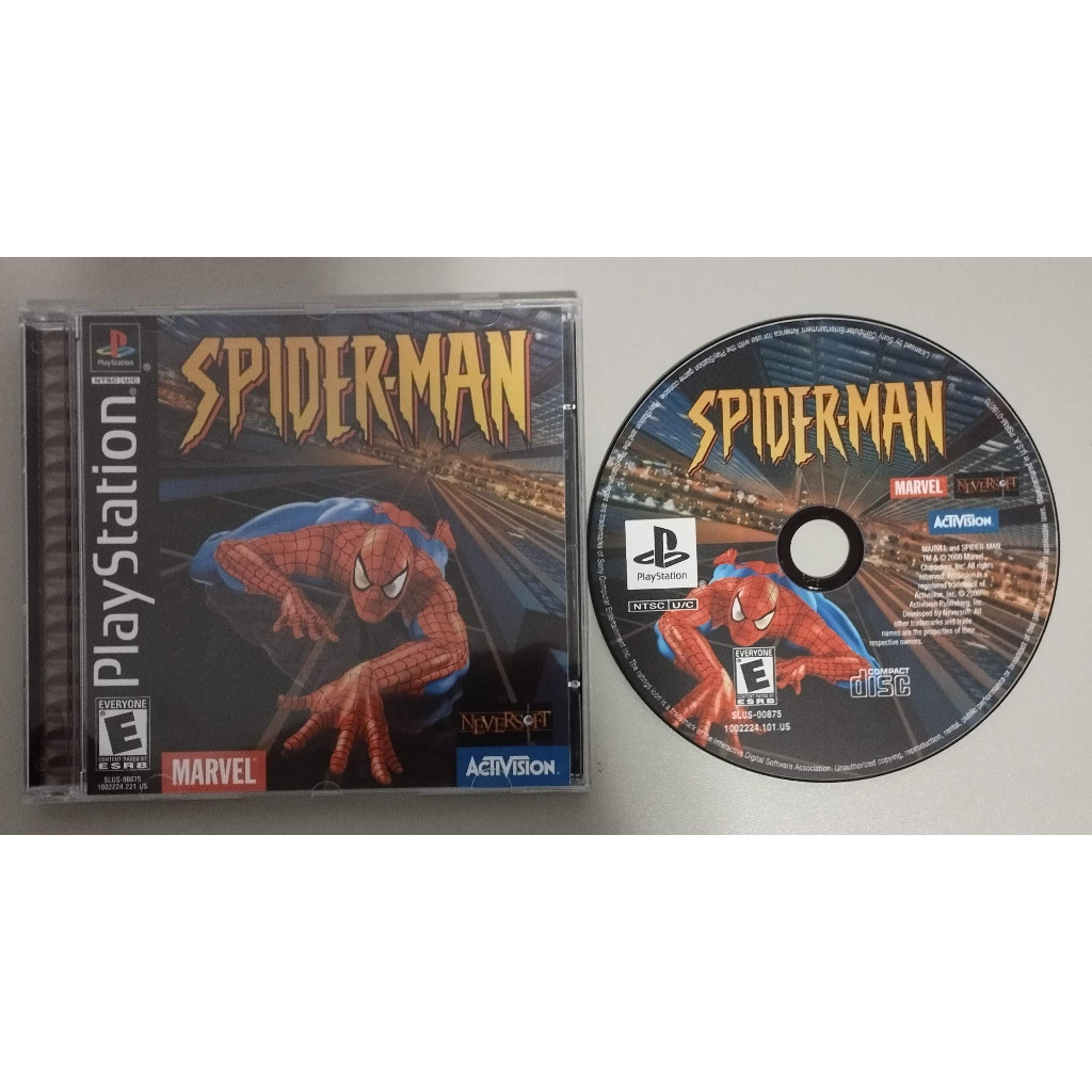 PS1 - SPIDER-MAN 1 SPIDERMAN Homem-Aranha - MÍDIA PRETA