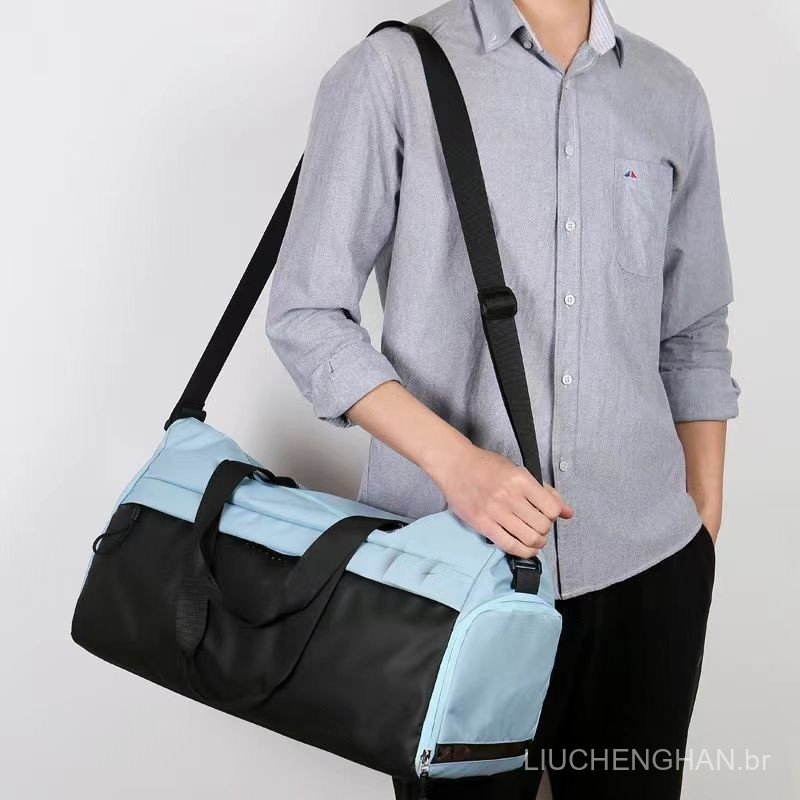 Mochila Esportiva com Separação para Itens Secos e Molhados, Bolsa de Viagem, Mochila de Treinamento, Bolsa de Ombro par