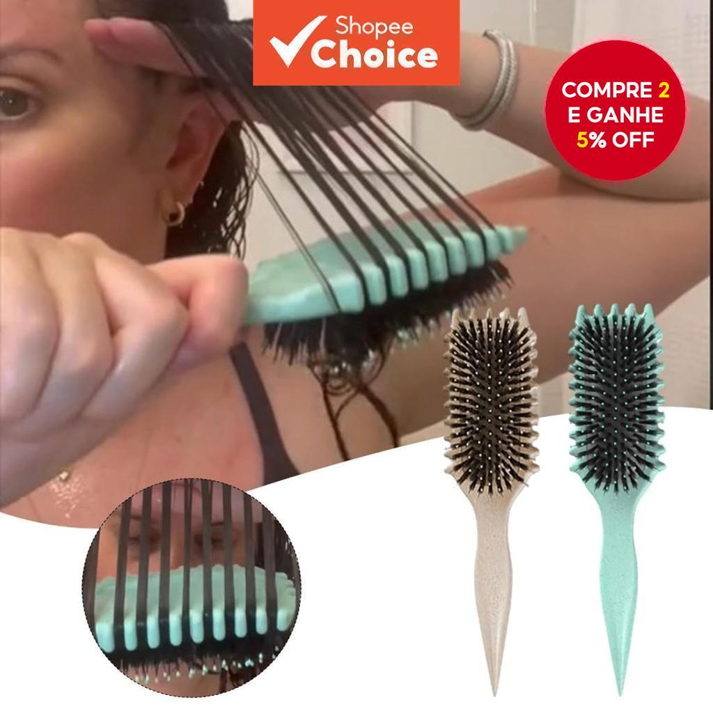 Pente Flexível De Dentes Macios , Escova Portátil Para Modelar Cabelos Suavizar E Cuidar Do Couro Cabeludo , Uso Úmido/S