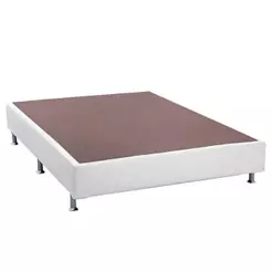 Cama Box Base Casal Americana Courano White (138x188x23) - Ortobom