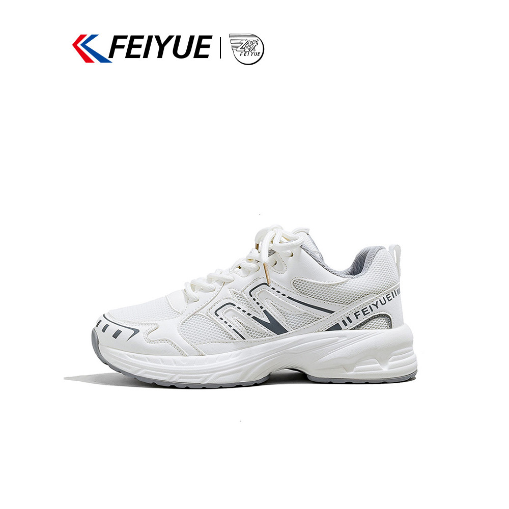 Feiyue/feiyue sapatos femininos papai sapatos femininos 2026 primavera verão novo estilo malha respirável sapatos branco