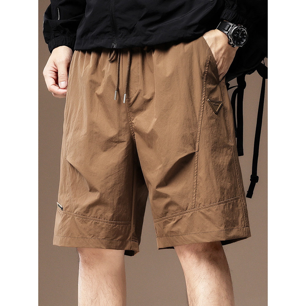 Americano Retro de secagem rápida rua Wear Shorts masculino verão estilo fino solto All-Match lazer ao ar livre esportes