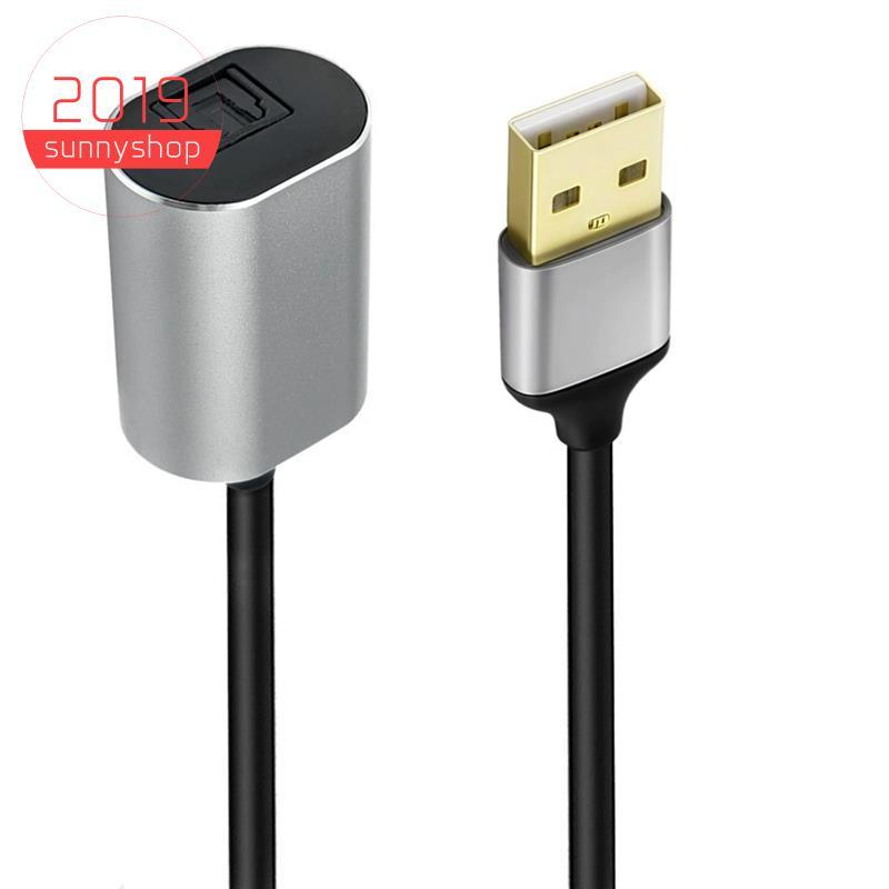 [Bestseller S] Adaptador De Áudio Óptico USB Para Toslink , Cabo Conversor De Fibra Óptica Digital A 2.0 Macho SPDIF PC