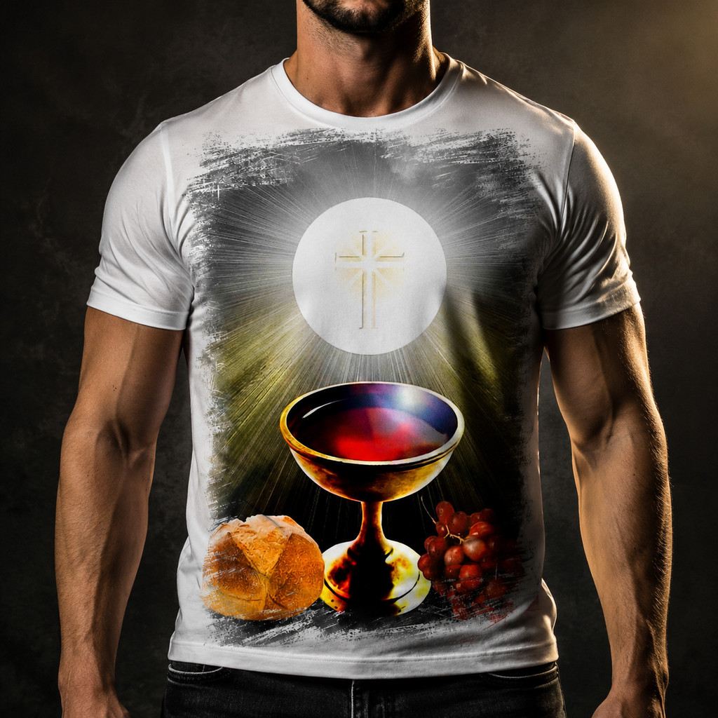 Camiseta Eucaristia Primeira Comunhão Católica 2 A
