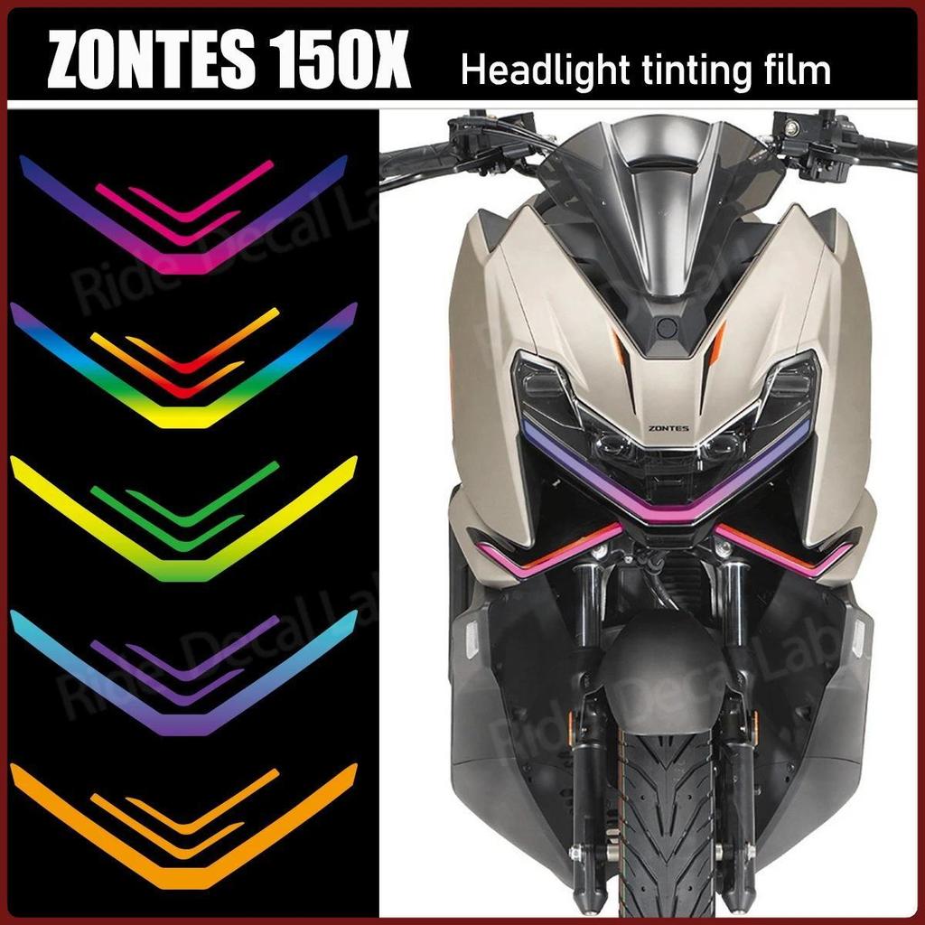 Decalque Do Farol Da Motocicleta Adequado Para Zonntes 150X Acessórios Filme Transparente Matiz