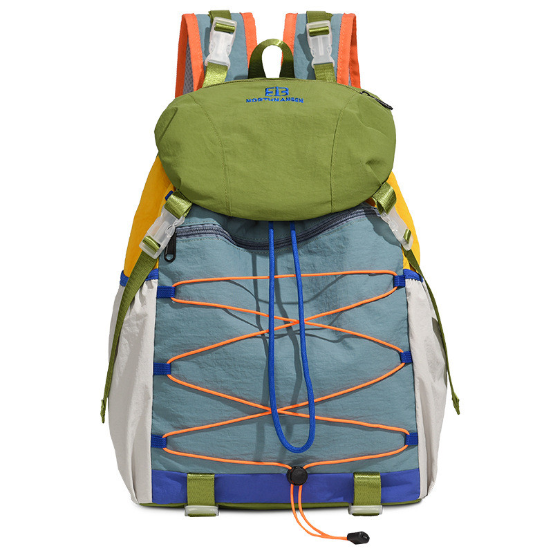 Grande bolsa de montanhismo à prova d'água respirável ata mochila capacidade doméstica cordão leve