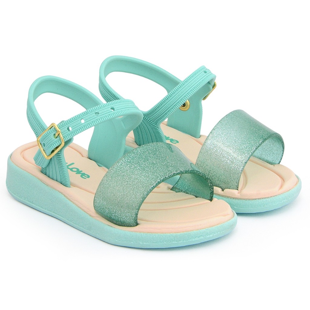 Sandália Infantil Baby Feminina Menina Glitter Confortável Antiderrapante Lançamento