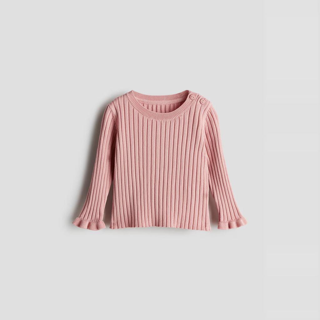 Sunshine outono novo estilo comércio exterior europa américa H casa infantil crianças meninas roupas malhas pulôver cami