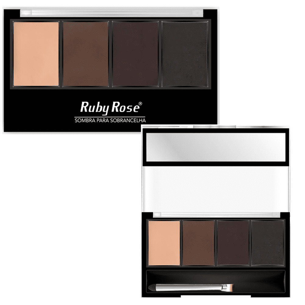 Paleta Sombras Sobrancelhas Ruby Rose HB-F572 1,7g