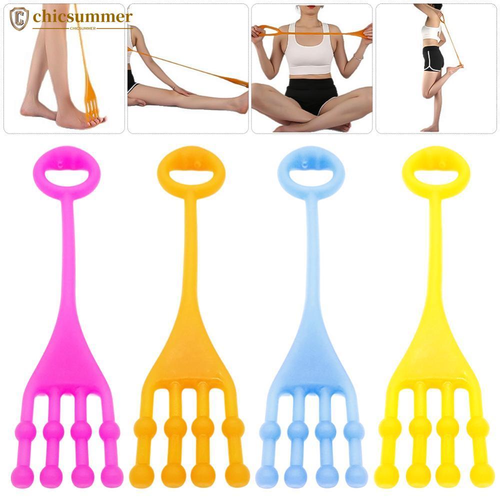 CHICSUMMER Toe Loop Resistência Banda 2 Seções Expansor De Peito Abridor De Ombro Corda Elástica Braço Trainer Corpo Mol