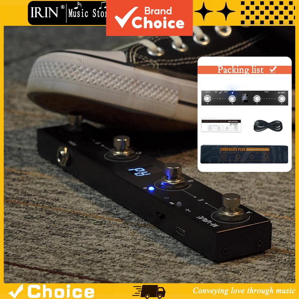 M-VAVE Chocolate Plus Controle MIDI sem Fio com 4 Botões de Pé e Interface MIDI Host|Controle de Teclado Tudo-em-Um