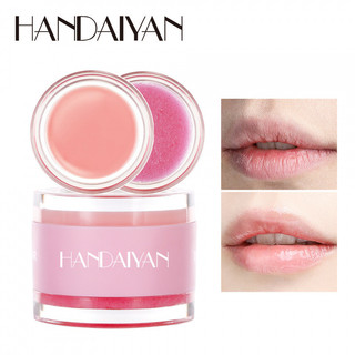 Handaiyan Máscara labial fosca de efeito duplo esfoliante reparador batom Anti-secagem labial
