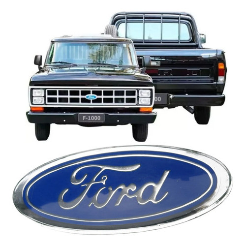 Emblema Oval Ford Da Grade F1000 F4000 F600 F11000 Até 1992
