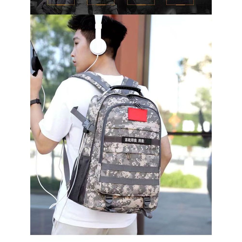 60L camuflagem masculina mochila de grande capacidade saco de viagem ao ar livre montanhismo nível 3 saco do ensino médi