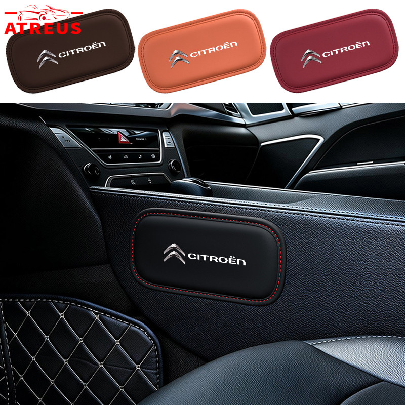 Citroen Joelheira De PU Couro Carro Almofada Suporte De Joelho Para Citroen C4 Pallas C3 Cactus C5 DS5 DS7 Basalt