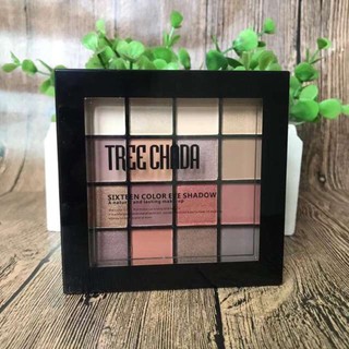 TREECHADA Paleta de sombras 16 cores Coreia Thai Girl Series Matte Flashing Beads Nude Maquiagem Iniciante Influencer in