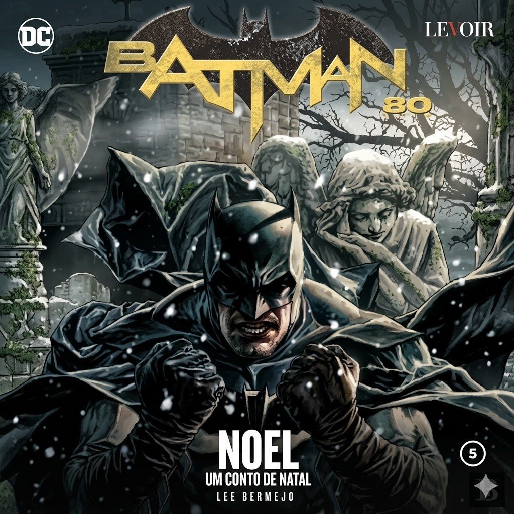 HQ Noel - Um Conto de Natal Batman 80 Anos N.º 5  por Lee Bermejo - Capa Dura
