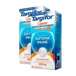 Kit 2 Vitamina C Targifor Cewin 500mg 30 Comprimidos de Liberação Prolongada