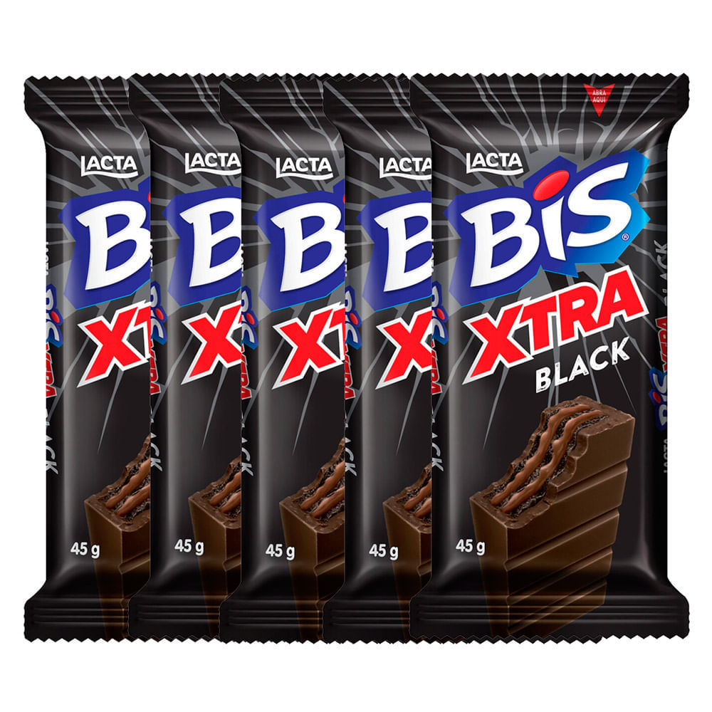 Kit 5 Bis Xtra Black 45g