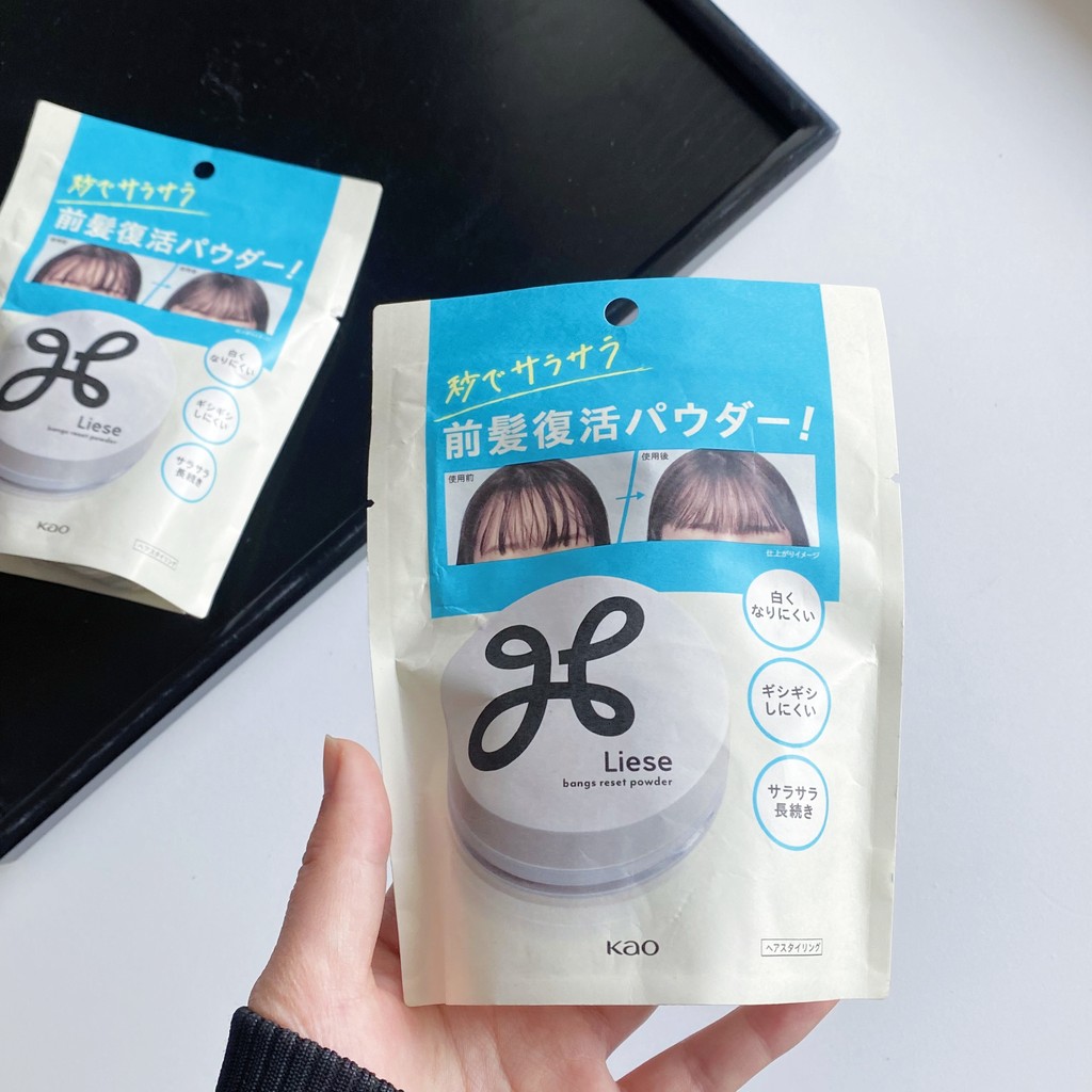 Estoque pronto!Japão kao kao liese franja para controle de óleo de cabelo pó solto refrescante pó fofo sem enxágue 5g