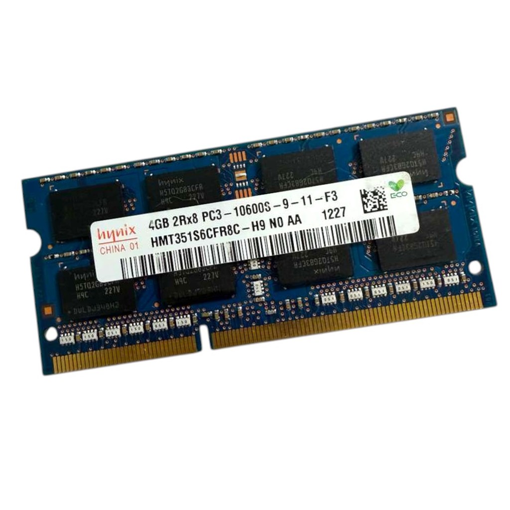 Memória Notebook Hynix 4gb 2rx8 Pc3 10600s Ddr3 1333 Mhz - Azul-turquesa - Azul