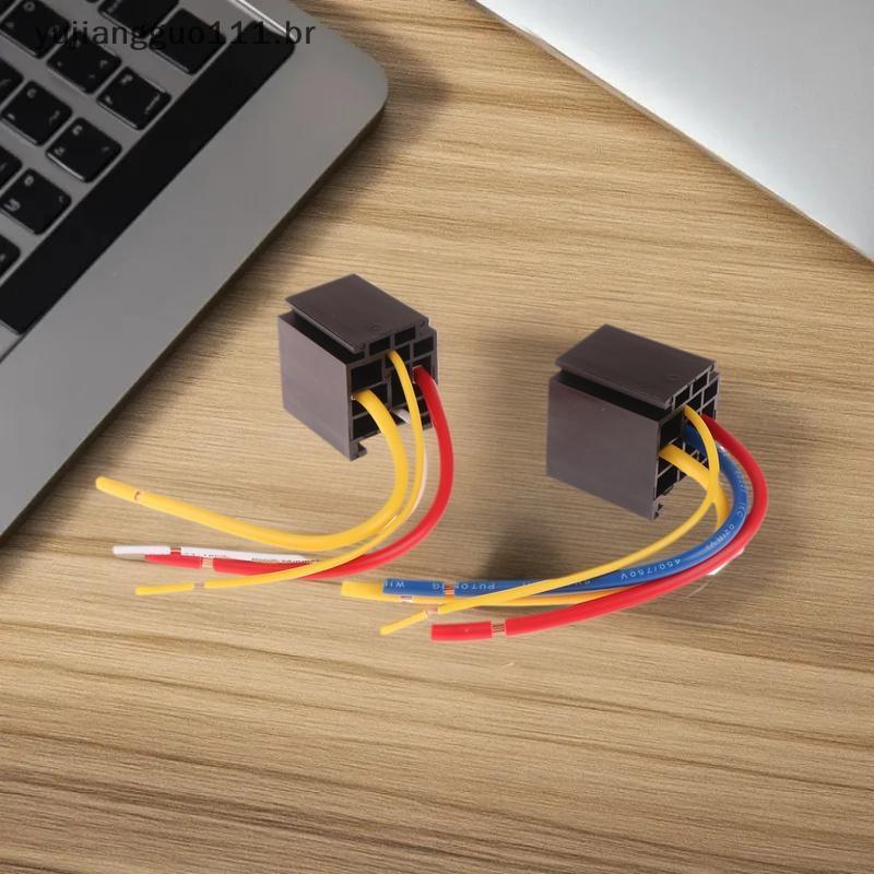 # Novo 1 Conjunto De Luz Principal Ar Condicionado Motocicletas DC12V DC24V Relé 80A 4/5 Pinos Automotivo À Prova D'água