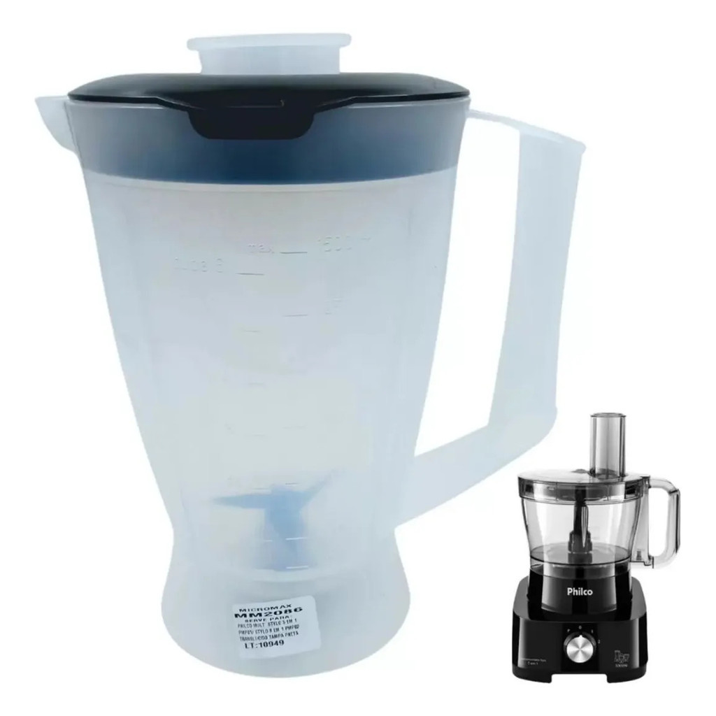 Copo Liquidificador para Multiprocessador Stylo 5 Em 1 Pmp01 Stylo 8 Em 1 Pmp02 Compativel Qualidade Envio Rápido Filco