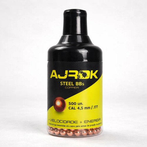 Esferas 4,5mm Aço 500un Cobreadas - Aurok