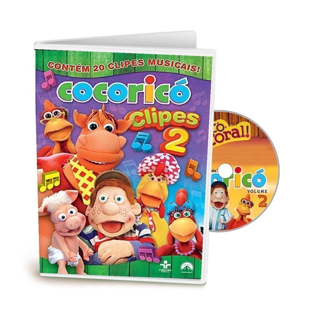 Dvd Cocoricó - Clipes Animados Infantil