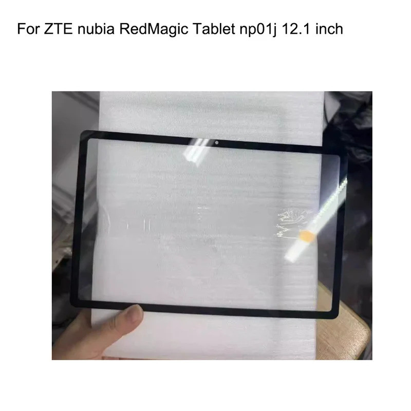 Tela de 12,1" para Tablet ZTE nubia RedMagic np01j, lente de vidro LCD frontal, painel de tela sensível ao toque, vidro
