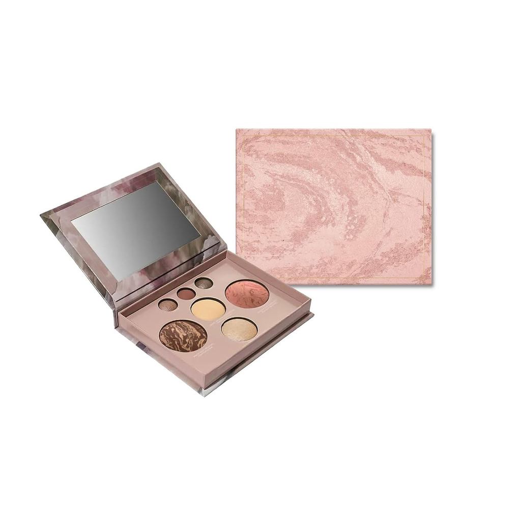 Paleta de Contorno - Kit de Maquiagem Completo com Bronzer - Conjunto de Maquiagem com Paleta Cozida, Blush, 2 Iluminado