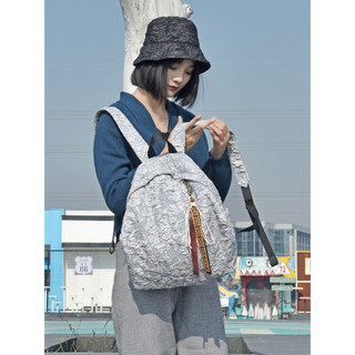 Preguiçoso estilo étnico mochila de viagem nicho Design arte Retro saco de pano macio Original senhoras mochila Casual