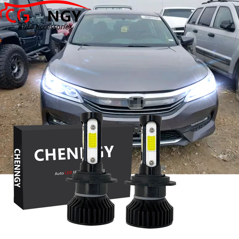 Para Honda Accord 9a Geração 2015 2016 2017 2018 2019 2020 Farol Dianteiro Do Carro Lâmpadas BHLamp-V4 6000K Kit De LED 