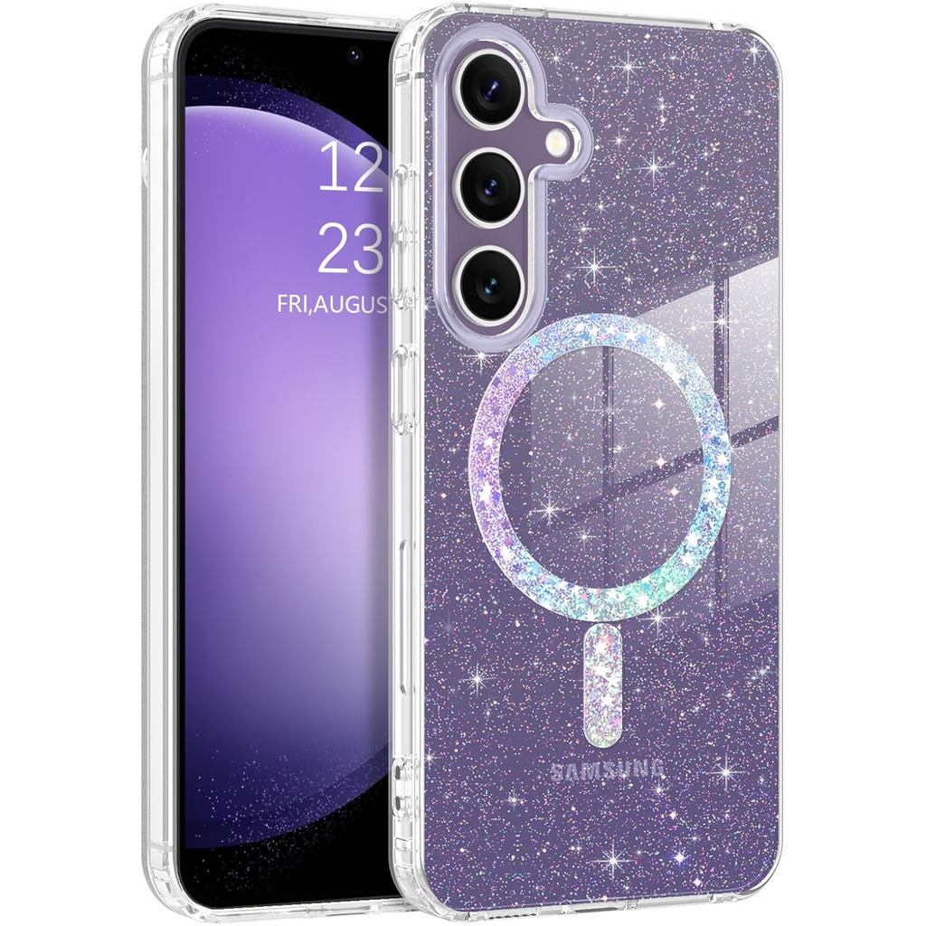 BENTOBEN Compatível com Samsung S24 Plus, Capa Magnética 6.7", Capa Transparente