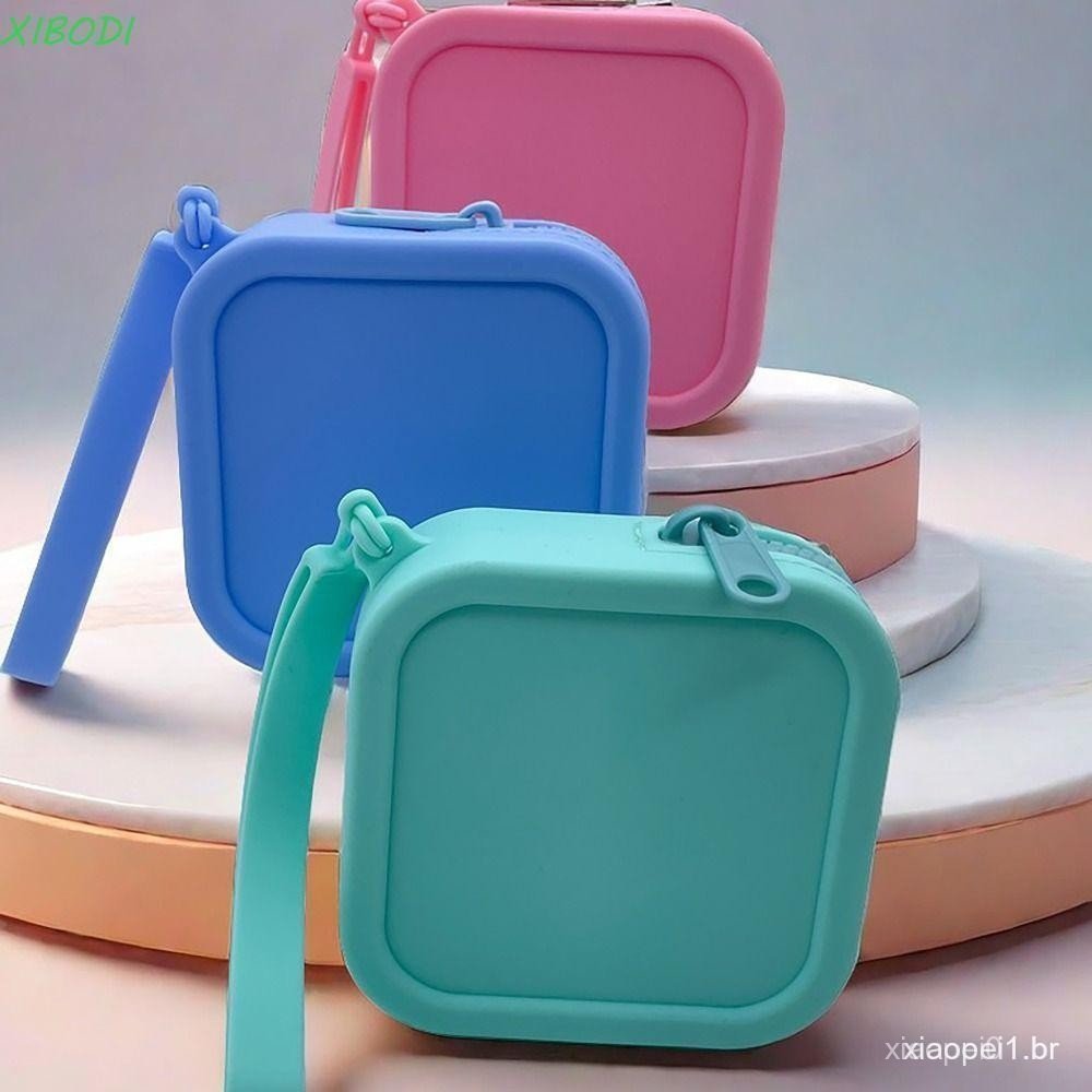 XIBODI Bolsa De Viagem , Organizador De Silicone , Carteira À Prova D'água , Moedas Fone De Ouvido Com Zíper Vintage , E