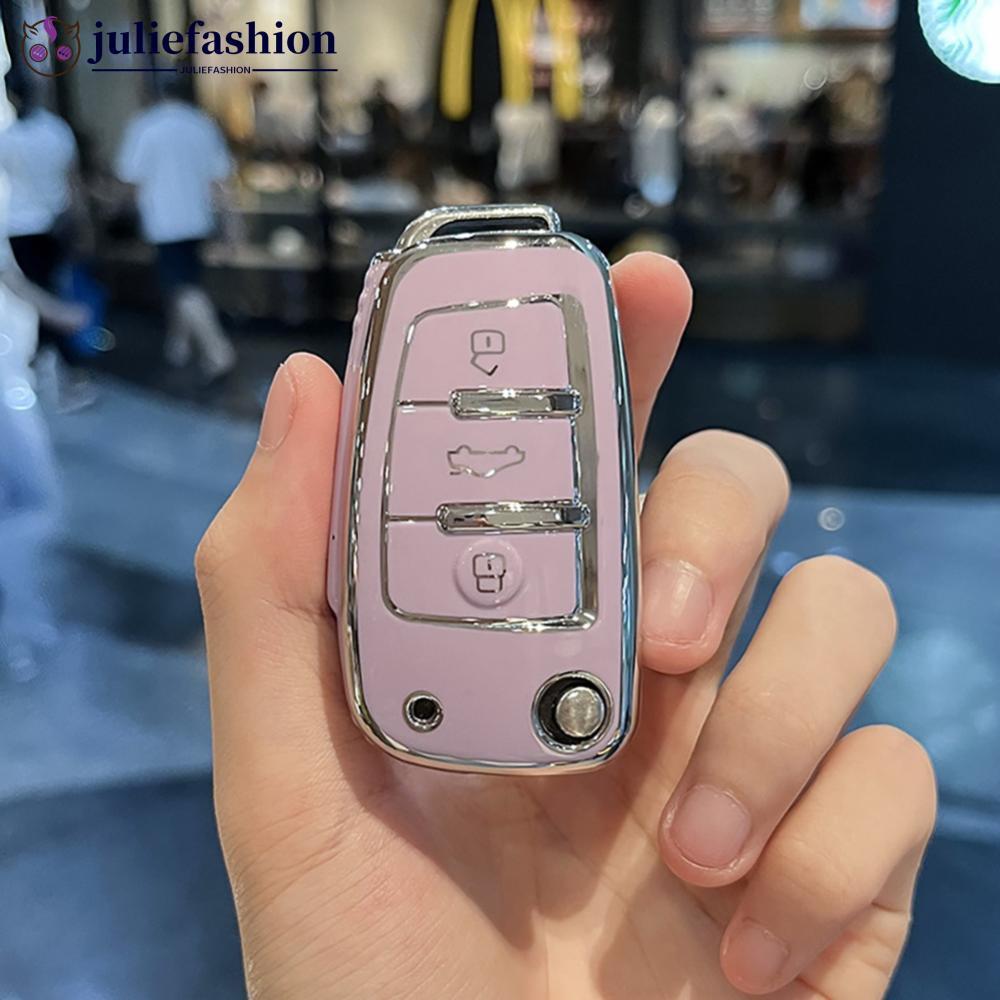 JULIEFASHION Capa Dobrável Para Chave De Carro , Fob Audi A1 A3 8P A4 A5 A6 C7 A7 S3 S7 S8 R8 Q2 Q3 Q5 Q7 Q8 SQ5 C5 C6 T