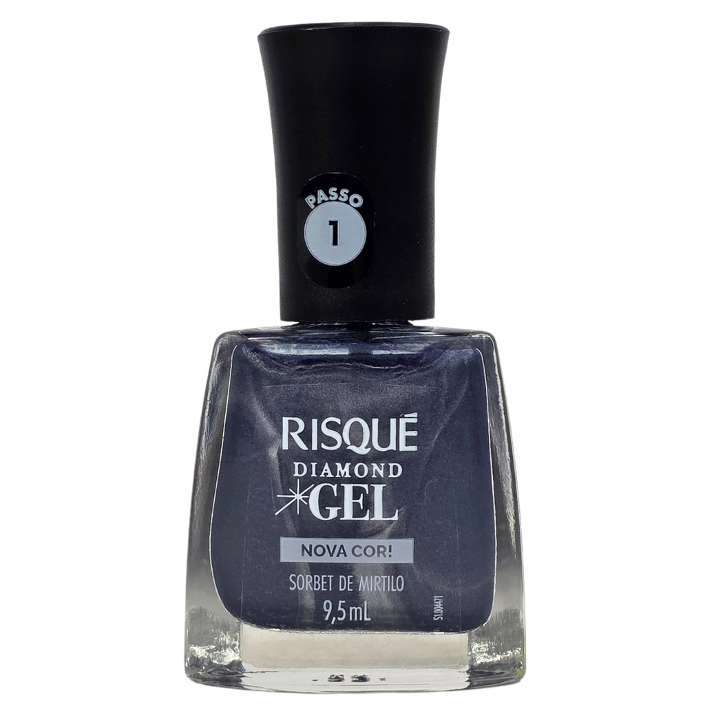 Esmalte Sorbet de Mirtilo Diamond Gel Risque 9,5ml